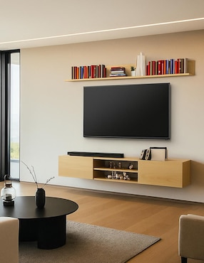 Mueble flotante para tv armable Asheville Hogare de melamina