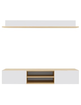 Mueble flotante para tv armable Asheville Hogare de melamina