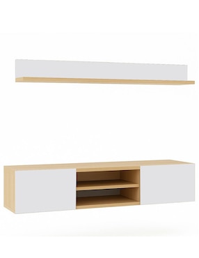 Mueble flotante para tv armable Asheville Hogare de melamina