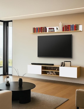 Mueble flotante para tv armable Asheville Hogare de melamina