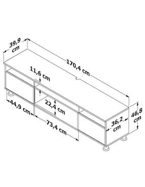 Mueble de tv armable Playcon