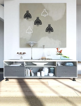 Mueble de tv armable Playcon