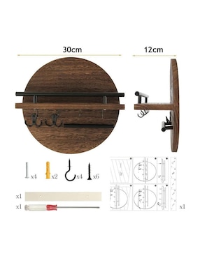Repisa armable Anisa Knot Studio de mdf
