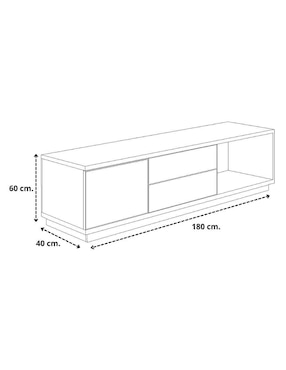 Mueble de TV armable Hogare de melamina