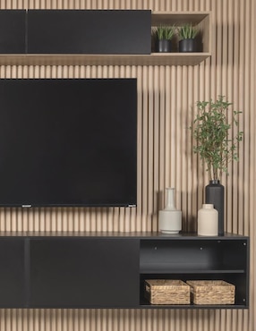 Mueble flotante para TV armable Bernal cantia de MDF