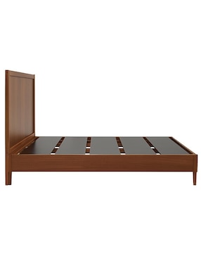 Base para cama armable hogare de madera nogal Queen Size