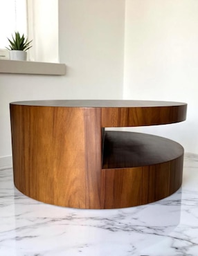 Mesa de centro ansoal de madera parota