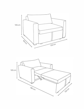 Sofá cama Oversize Newport Easy Living
