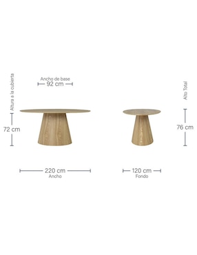 Mesa de comedor armable Tokio XL Brum