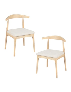 Juego de sillas 2 piezas nordico ilios innova de madera adulto