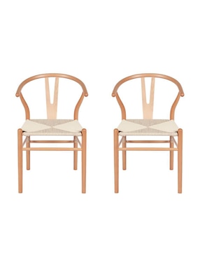 Juego de sillas 2 piezas Bone ILios Innova de madera adulto