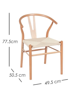 Juego de sillas 2 piezas Bone ILios Innova de madera adulto
