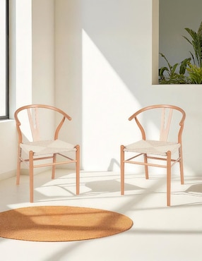 Juego de sillas 2 piezas Bone ILios Innova de madera adulto