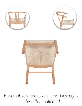 Juego de sillas 2 piezas Bone ILios Innova de madera adulto