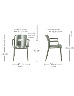 Silla 1 pieza Menorca Brum adulto