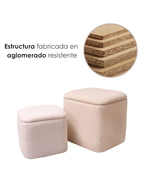 Set Taburete Teddy Ilios Innova de MDF