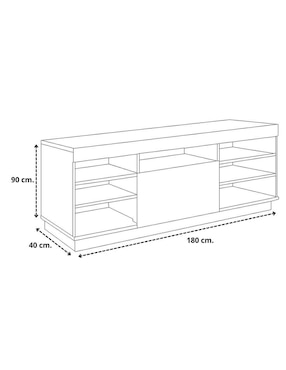 Mueble de tv armable Hogare de melamina
