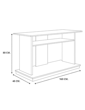Mueble de tv armable Hogare de melamina