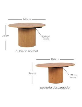Mesa de comedor extensible armable Ilios Innova