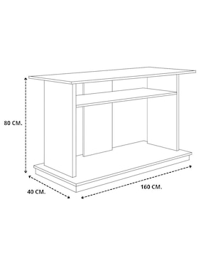 Mueble de tv armable Hogare de melamina