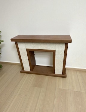 Chimenea decorativa Lemich de chapa madera