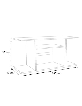 Mueble de tv armable Hogare de melamina