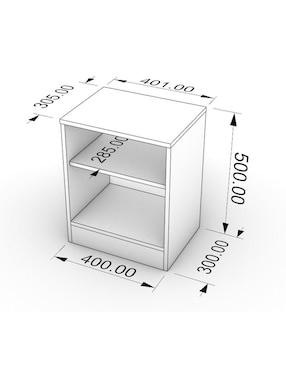 Mesa lateral armable Anisa Knot Studio de mdf