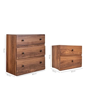 Set de buró Louis Kessa de MDF