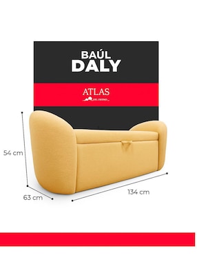 Baúl de MDF y madera Atlas del Descanso Daly