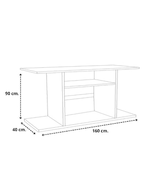Mueble de tv armable Hogare de melamina