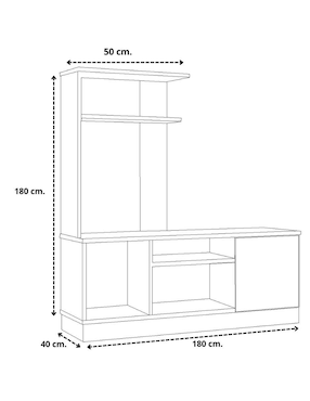Mueble de tv armable Hogare de melamina