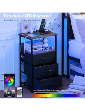 Mesa auxiliar armable Gomyhome de MDF y madera