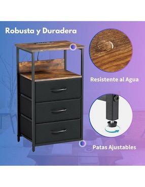Mesa auxiliar armable Gomyhome de MDF y madera