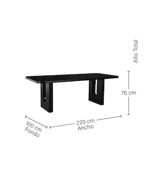 Mesa de comedor armable Agra Brum