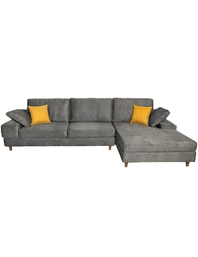 Sala modular derecha Deseo gris oxford Ergo Confort de tela