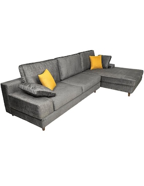 Sala modular derecha Deseo gris oxford Ergo Confort de tela