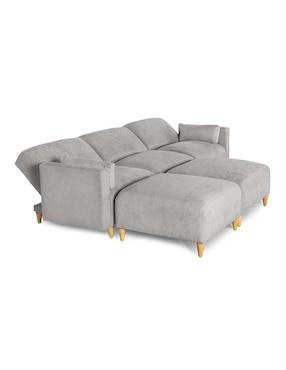 Sala modular zavian de 5 módulos memory foam reclinable a 3 posiciones Makora de chenille