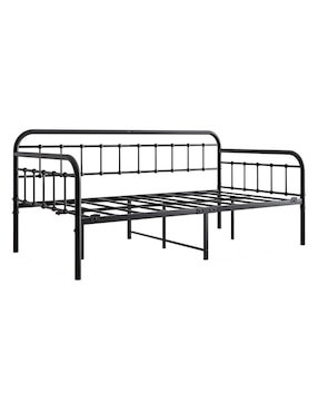 Base para cama armable railbed con barandal Vanlig de acero inoxidable Individual