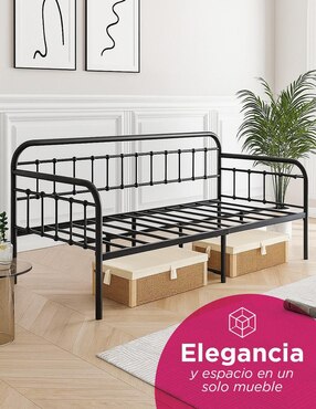 Base para cama armable railbed con barandal Vanlig de acero inoxidable Individual