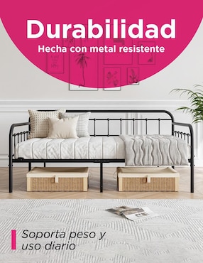 Base para cama armable railbed con barandal Vanlig de acero inoxidable Individual