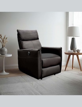 Reclinable eléctrico Blue Room de piel