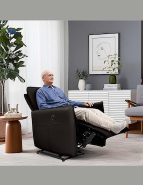 Reclinable eléctrico Blue Room de piel
