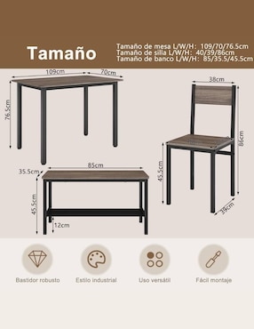 Comedor Nuestro Nido para 4 personas
