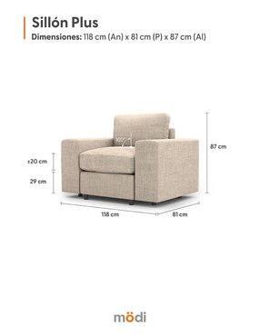Sillón adapti plus Modi sofa