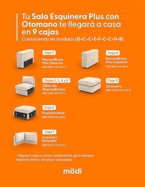 Sala modular Adapti plus modi sofa