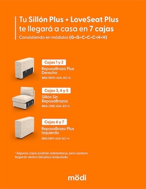 Sala 2 piezas Adapti plus modi sofa