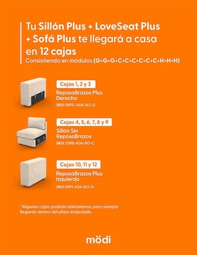 Sala 3 piezas Adapti plus modi sofa