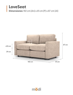 Love seat Modi Sofa Adapti