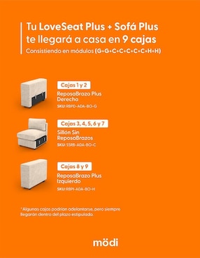 Sala 2 piezas Adapti Plus modi sofa
