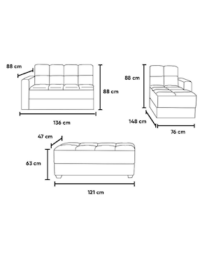 Sala modular derecha Kessa